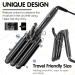 1 Inch Hair Crimper with 3 Barrel Beach Waver - Foldable 25mm Curling Iron with Adjustable Heat & LCD Display | International Shipping - Buy Online on SooperMarket.com