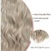 Invisible Wire Hair Extensions Clip in Natural Wavy Synthetic Hair - 20inch Pearl Platinum Blonde - Buy Online on SooperMarket.com
