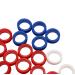 Dacvgog 50 Pieces of Silicone Finger Rings for Any Scissors Insert Hair Cutting Styling Tools Accessories Mixing Colors - Buy Online on SooperMarket.com