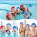 Buy Comfortable Bathing Caps for Kids & Adults - 2-Pack Elastic Swim Caps with Earplugs & Nasal Clip - Buy Online on SooperMarket.com