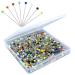 500PCS Sewing Pins for Fabric  Straight Pins with Colored Ball Glass Heads Long 1.5inch  Quilting Pins for Dressmaker  Jewelry DIY Decoration  Craft and Sewing Project by Sunenlyst