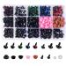 560PCS  Ecavria Safety Eyes for Amigurumi  Premium Plastic Eyes and Noses with Washers  Colorful Craft Doll Eyes in Various Sizes  Safety Eyes for Crochet Toys  Stuffed Animals and Teddy Bear