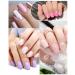 CHUCHU Soft Soak off Gel Tips 552Pcs Medium Square Clear Nail Tips for Acrylic Nails - 12 Sizes - Buy Online on SooperMarket.com
