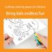 Kids Coloring Paper Roll - Toddler Drawing Paper Roll for Clean Sticky Wall Painting - 120 * 11.8 Inch Animal Design Stickers Set - Buy Online on SooperMarket.com