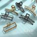 6 Pack Large Metal Hair Claw Clips - Non-slip Gold & Silver Fashion Accessories for Women - Buy Online on SooperMarket.com