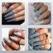 HTPARY Bright Grey Gel Nail Polish | Long Lasting, Soak Off, UV/LED Cure | Nail Art Manicure Salon Quality | Perfect DIY Gift for Girls & Women - Dark Grey - Buy Online on SooperMarket.com