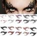 Eye shadow Tattoo Sticker  Temporary Eye Tattoo Makeup Transfer Stickers Eyeliner Eyeshadow Sticker Eyes Makeup Party Lace Stickers on Face 20pcs /10 Pairs -Colorful