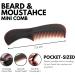 Moustache and Beard Wax for Men with Pocket-Sized Comb | Promotes Growth, Moisture Resistant | Natural Ingredients | Lemongrass 15ml + Comb - Buy Online on SooperMarket.com