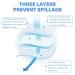 Bamboo Fiber Nursing Pads - 10 Piece Set with Laundry & Travel Bags | Washable Leak Proof Breastfeeding Essentials for Moms (Sky Blue - Buy Online on SooperMarket.com