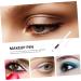 WOONEKY 12pcs Eyeliner Pencil Liquid Eye Makeup Kit Smudge-proof Eye Definer White Liner Wooden Pole - Buy Online on SooperMarket.com