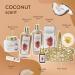 Coconut Spa Gift Set for Women - 8Pcs Spa Gift Basket with Shower Gel, Bubble Bath, Body Cream, and More in Elegant Wire Basket | Gifts for Her - Buy Online on SooperMarket.com
