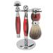 Luxury Retro Bortet Partial Shaving Set for Men - Stainless Steel Razor Brush Soap & Bowl - Premium Wet Shaving Experience - Buy Online on SooperMarket.com