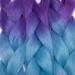 Tess Braids Extensions - 60 cm Jumbo Kanekalon Hair Braids (5 Pack) | Ombre Purple/Blue/Light Purple - Perfect for Box Braids | 100g/Bundle - Buy Online on SooperMarket.com