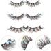 Didiseaon Short False Eyelashes 3 Pairs Halloween Decor False Lashes Fake Eyelashes Makeup Supplies Wispy Eyelashes Makeup Tools for Women Fake Lashes Natural Slim Chemical Fiber Set - Buy Online on SooperMarket.com