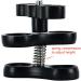 Amarine Made 1 Inch Black Underwater Ball Clamp Mount - 2 Pack for Light Arm System - Buy Online on SooperMarket.com