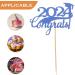 Cabilock 15pcs Graduation Cupcake Topper 2024 Congrats Cupcake Picks Class of 2024 Cupcake Insert Graduation Cupcake Decorations for 2024 Graduation Party Supplies Blue - Buy Online on SooperMarket.com