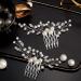 Wedding Pearl Crystal Headpiece Comb Set - Bridal Hair Accessories with Rhinestone Accents - Buy Online on SooperMarket.com