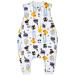 TOGOU2S Baby Sleeping Bag with Legs 2.5 TOG Sleeping Bag with Feet Unisex 100% Cotton Wearable Blanket 90cm Autumn Winter Sleeping Bag for Baby Boys and Girls from 100 to 110 cm 90cm/baby height 100-110cm Leg Blue