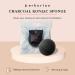 Erborian Charcoal Konjac Facial Sponge - Natural Exfoliating & Deep Cleansing for Sensitive Oily & Acne-Prone Skin | Korean Skincare - All Skin Types - Buy Online on SooperMarket.com