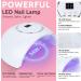 Lavender Violets 48pcs Jelly Gel Nail Polish Kit with LED Nail Dryer | Trendy Soak Off Colors | Matte Top Coat & Free Nail Decorations Included | Manicure Tools - Q976 - Buy Online on SooperMarket.com