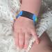 Customised Kids Safety ID Wristband - Personalised Medical Alert Bracelet for Boys and Girls - Dinosaur Design in Blue and Black - Buy Online on SooperMarket.com