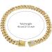 Cuban Connection Dog Collar - 17.7 Cuban Link Chain Alloy Diamond Gold Bling Jewelry for Dogs & Cats - Buy Online on SooperMarket.com