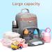 Waterproof Baby Diaper Bag Backpack with Changing Pad - Large Capacity Travel Bookbag for Mom - Grey - Buy Online on SooperMarket.com