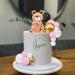 Mini Bear Cake Toppers - Gold, Pink, White Pearl Decorations for Baby Shower & Birthday Party - Teddy Bear Theme Supplies (Pink) - Buy Online on SooperMarket.com