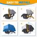 Buy Orzbow 2-in-1 Insect & Sun Protection for Baby Seats | Breathable UPF 50+ Sun Sail & Universal Mosquito Net for Maxi-Cosi Cybex Joie Black Deluxe - Buy Online on SooperMarket.com
