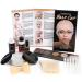 Bald Cap Halloween Makeup Kit for Men & Woman Complete Bald Cap Costume Character Set Realistic Bald Cap Kits for Cosplay Make Up SFX Makeup Dress-Up Party Stage Theater & Film Bald Cap SFX Makeup Kit