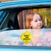 Bewudy 2 PCS Baby on Board Car Warning Sign - Elephant Design | Reusable Baby in Car Sticker with Suction Cups - Buy Online on SooperMarket.com