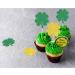 24 Pcs St Patrick's Day Cupcake Toppers Four Leaf Clover Leprechaun Hat Horseshoe Shamrock Cupcake Toppers for St Patrick's Day Party Decorations (Trefoil A) - Buy Online on SooperMarket.com