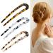 U-shaped Hairpin 3 Cellulose Acetate Acrylic Hairpin Pill Head Chinese Ancient Style Tortoise Shell U Shaped Simple Coiffure Elegant Cheongsam Matching Hair Accessories Hair Fork French (A) - Buy Online on SooperMarket.com