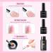 Pink Nude Glitter Poly Gel Nail Kit with Lamp - Easy Quick Builder Gel with Rhinestone & Dual Forms - Complete Poly Nail Gel Kit in Nude Pink Colors - Buy Online on SooperMarket.com
