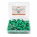 ibotti Curved Safety Pins with Grip Covers Basting Pins for Quilting Size 1 50-Count Green