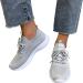 Rytejfes Women's White Sneakers - Summer Lace-Up & Slip-On Shoes for Office & Casual Wear - Available in Gray & Green - Buy Online on SooperMarket.com