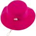 LANGZHEN Baby Girls Sun Protection Hat | Adjustable Wide Brim Toddler Kids Play Hat | Chin Strap | Rose XL - Buy Online on SooperMarket.com