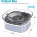 UPSKY 70oz No Spill Dog Water Bowl - Large Capacity Slow Feeder & Transparent Dispenser for Dogs and Cats - Travel-Friendly Design - Grey - Buy Online on SooperMarket.com