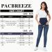 PACBREEZE Maternity Jeans Over Belly Slim High Waist Denim Pants, Ripped Indigo Blue XXL - Buy Online on SooperMarket.com