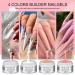 Saviland Builder Nail Gels Kit - Nail Extension Gel Set with 4 Colors for Strengthening and DIY Nail Art at Home - Buy Online on SooperMarket.com