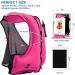 OMOUBOI Inflatable Snorkel Vest | Adult Swimming Jacket for Diving, Surfing & Water Sports (Pink) | 90-220lbs - Buy Online on SooperMarket.com