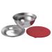 Primus | CampFire Serving Kit | Stainless Steel Plates, Bowl, and Silicon Lid for Camping & Outdoor Cooking