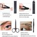 Ikadiya 7-Piece Professional Manicure Set - Durable Stainless Steel Nail Clips & Pedicure Essentials - Travel-Friendly & Stylish (Black) - Buy Online on SooperMarket.com