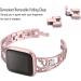 Mtozon Stainless Steel Bracelet for fitbit Sense/Versa 3 - Women's Rose Gold Bling Wristband - Buy Online on SooperMarket.com