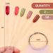 100pcs Fan-shaped Nail Swatches with Metal Buckle for Nail Gel Polish Displays - Buy Online on SooperMarket.com
