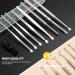 9 Pcs Ear Pick Earwax Removal Kit Ear Cleansing Tool Set Ear wax Removal Tool Ear Curette Ear Wax Remover Tool with a Cleaning Brush and Storage Box Medical Grade for Children and Adults Silver - Buy Online on SooperMarket.com