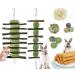 Camiter 15Pcs rabbits toy small animals Kielzeugen Hasen Natural Timothy-Gras Kaub ls Knabber Wooden chain Grass toy dental care kielzeuge 15st
