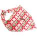 Lionet Paws Dog Bandana - Green Rhombus Headscarf for Small Medium & Large Dogs | Triangular Dog Scarf (Pack of 1) - Buy Online on SooperMarket.com