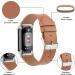 Tobfit Genuine Leather Band for Fitbit Charge 5 - Brown | Replacement Watchband Straps for Men and Women | Fits Wrist Sizes 5.7 - 8.7 | Accessories for Fitbit Charge 5 - Buy Online on SooperMarket.com