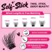 48Pcs Self Adhesive Cluster Lashes | Reusable, No Glue Needed | Easy to Use Velvety D-10-18 Mix - Buy Online on SooperMarket.com